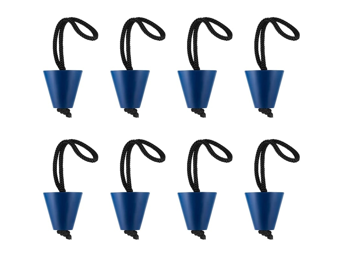 8 Kit De Plugues De Esgoto Para Kayak De Silicone Com Cordão Parafusos De Furos De Drenagem
