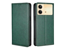 Capa De Celular Magnética De Couro Com Cor Sólida E Óleo Brilhante