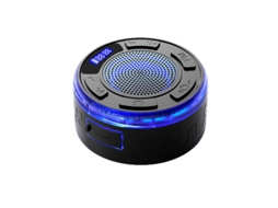 Caixa de Som Portátil Bluetooth IPX6 com Sução e Led, Relógio ZSANFS (preto)