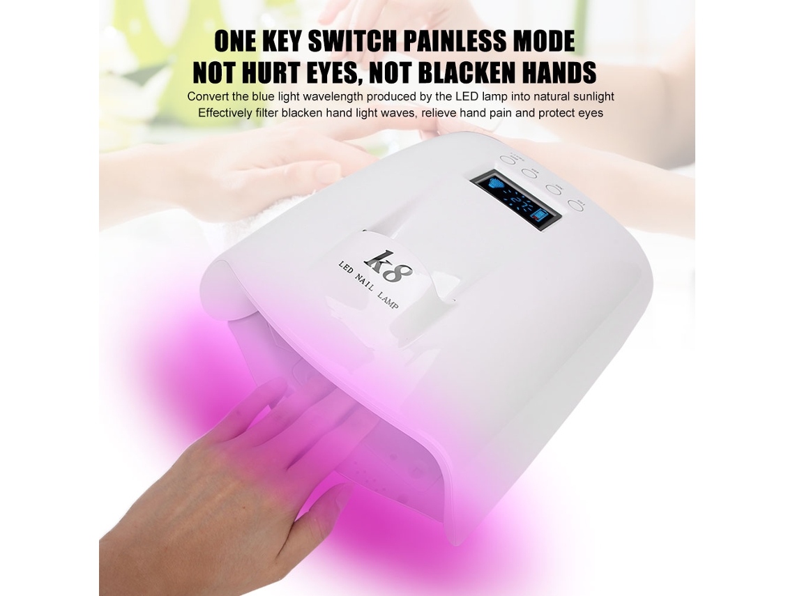 Lampada Uv Para Unhas (secagem Rápida Com Led E Bateria Embutida) Eoocoo