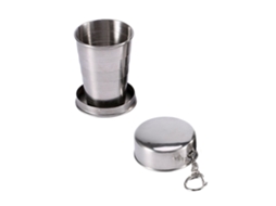 Mali copo de Aço Inoxidável Plegável para Camping Viagem Outdoor com Porta chaves 60/150/250ml