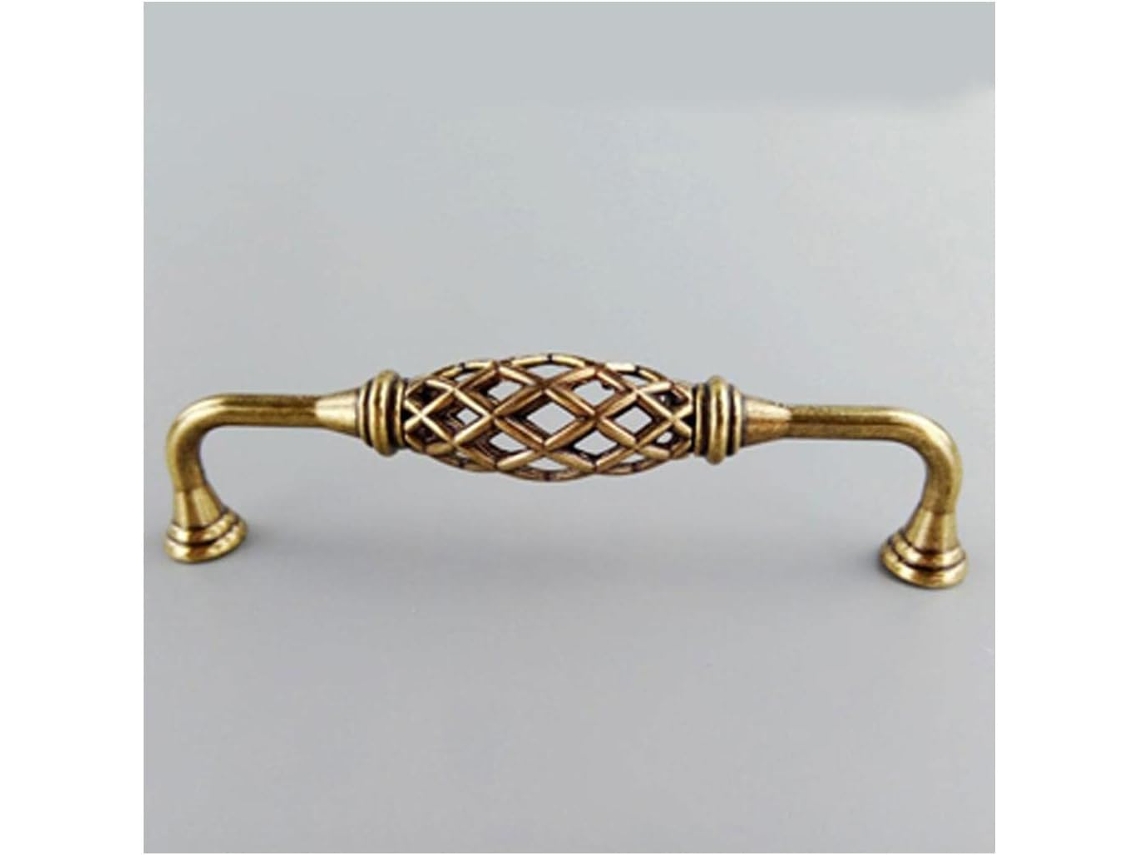 Puxador Para Porta Deslizante, Cor Bronze E Preto, Estilo Gaiola De Pássaro, Para Móveis, Gavetas, Guarda Roupas