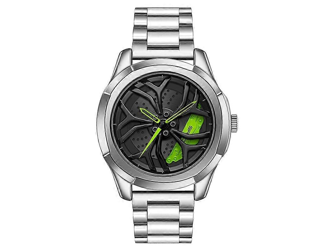 Relógio De Pulso Casual Sanda P1065 Da Série Wheel Com Pulseira De Aço E Mecanismo De Quartzo Para Homens.