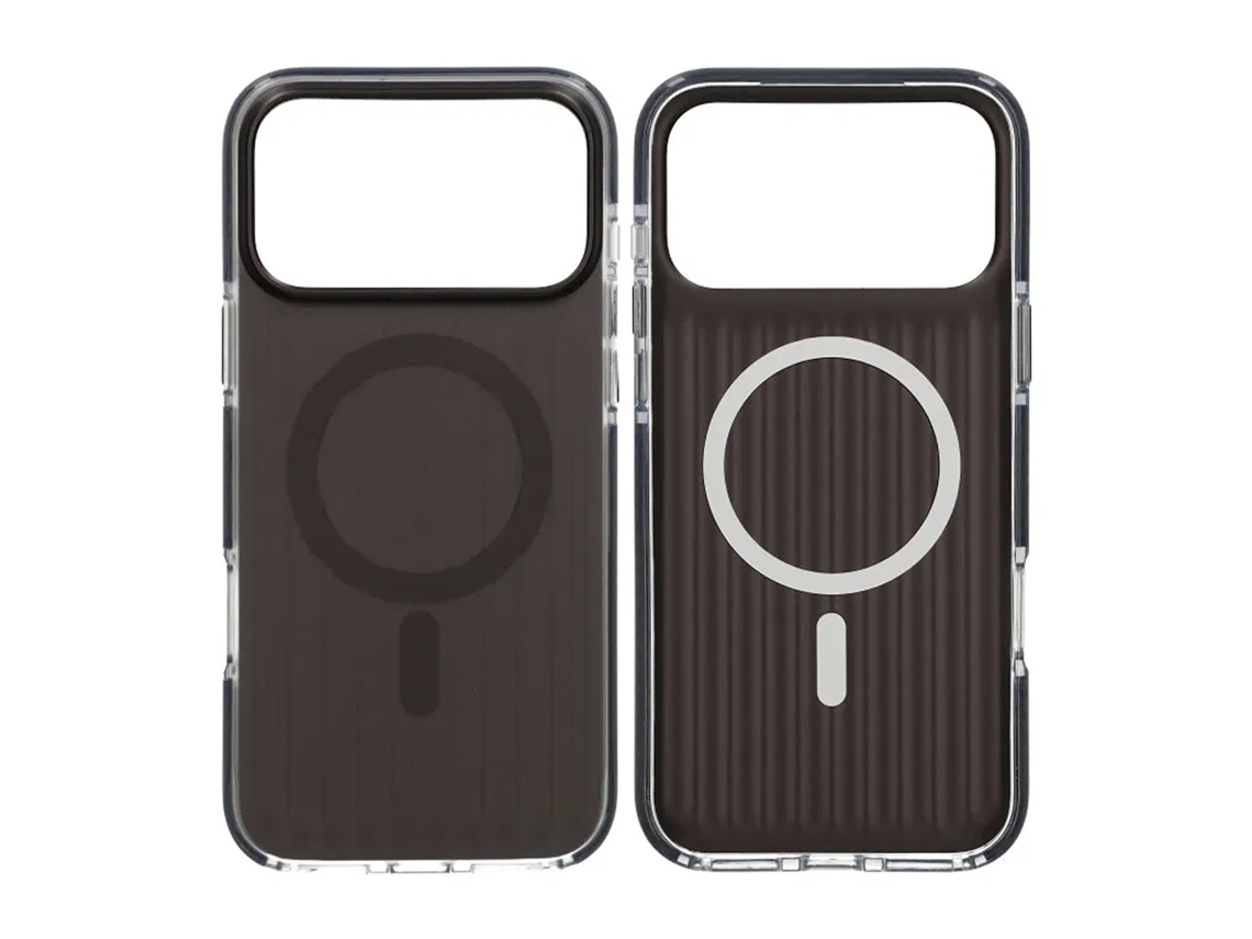 Capa Magsafe Ondulada Para Iphone 17 Pro Max - Preta