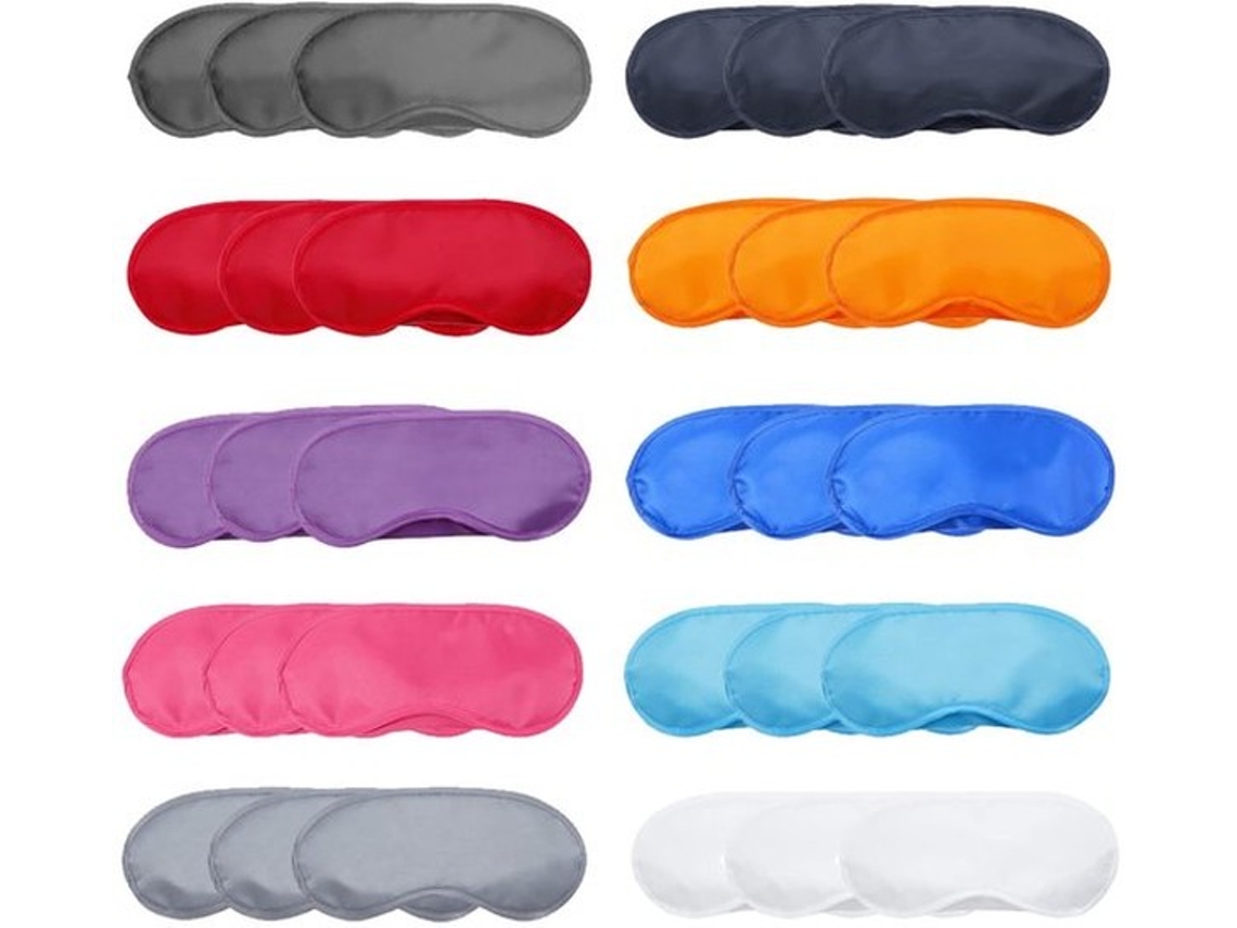 Conjunto De 30 Oculos De Máscara Multicor Para Dormir E Relaxar