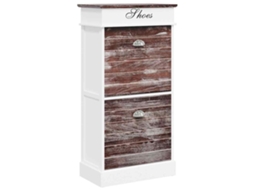 Sapateira 50x28x98 Cm Madeira de Paulownia Castanho MAISON EXCLUSIVE