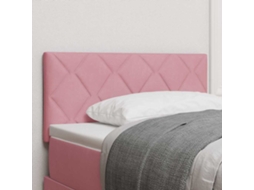 Vidaxl Cabeceira Rosa 100 Cm Veludo