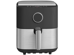 Fritadeira Elétrica Sem Óleo 8L 1700W com 8 programas e circulação de ar quente 360° (visão led) preta ZENCORE SERVICES