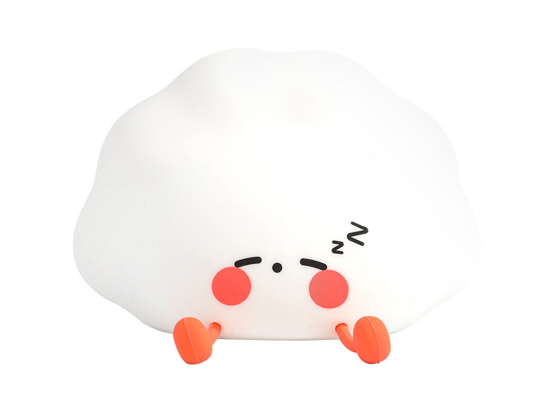 Luminária Noturna em Formato de Bolinho, Abajur de Cabeceira Led, Luminária Noturna Pequena para Quarto, Luminária Noturna Usb BRILVIBERA