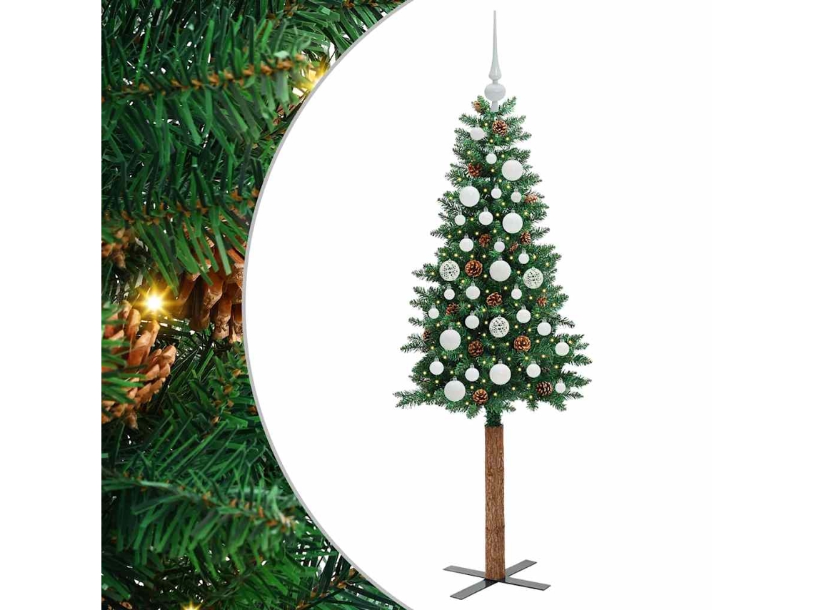 Conjunto 1 Árvore De Natal Vidaxl Verde Pvc (150 Cm)