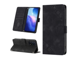 Capa De Celular Em Couro Sintético Texturizado Com Toque Agradável Para Oppo Reno5 4g / Reno5 5g