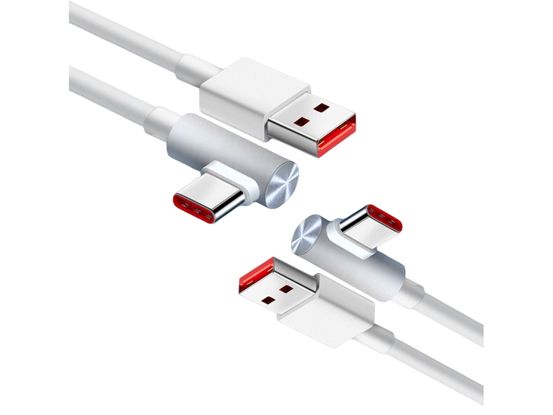 Cabo Extensor Usb Tipo C De 120 W Com Carregamento Rápido E Ângulo 90