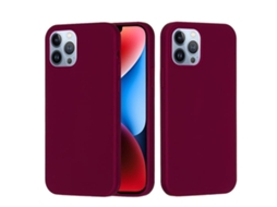 Lurelia Capa Protetora Para Iphone 15 Pro, Em Silicone E Pc, Interior Em Microfibra, Recortes Precisos, Cor Violeta E Anti-riscos
