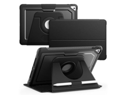 Capa de couro inteligente Webake Honeycomb com rotação magnética para tablet