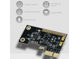 Laxiscreed Cartão De Energia Pci-e Inteligente Com Controlo Wifi E App Para Ligar/desligar Facilmente O Seu Computador