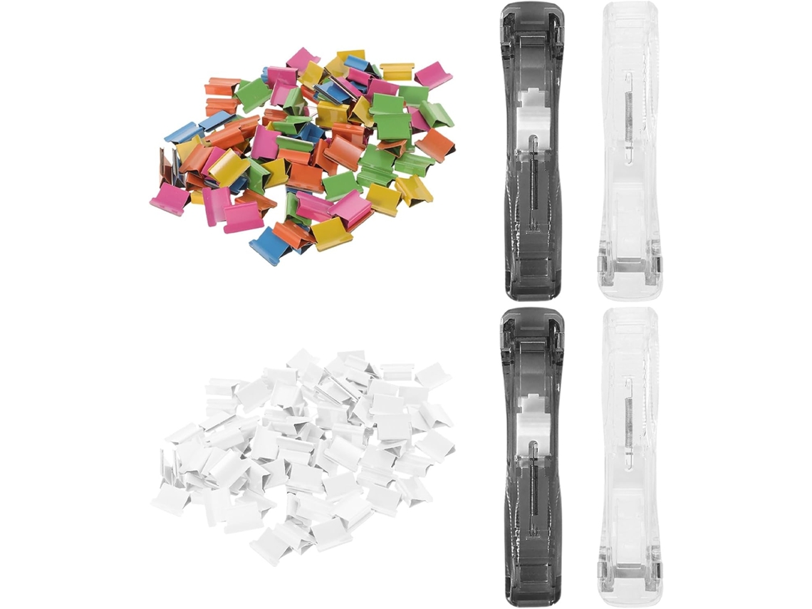 Dispensador De Clipes Papel Portátil E Rápido, Com Clipes De Metal Reposição, Ideal Para Casa, Escola, Mesa E Escritório