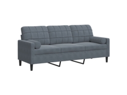 3-seater Sofa, 3-seater Sofas Vidaxl Cinzeto Veludo (n/a)