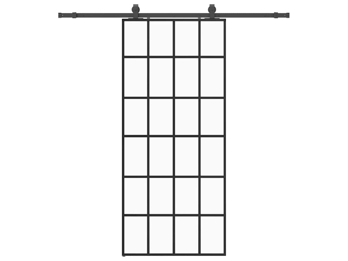 Sliding Door, Sliding Doors Vidaxl Preto Vidro (90 X 205 Cm (200 Cm Sliding Rail))