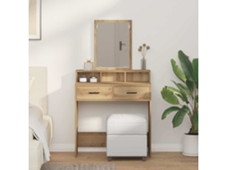 Vidaxl Mesa De Vestir Carvalho Artesanal 79 X 41 X 140 Cm