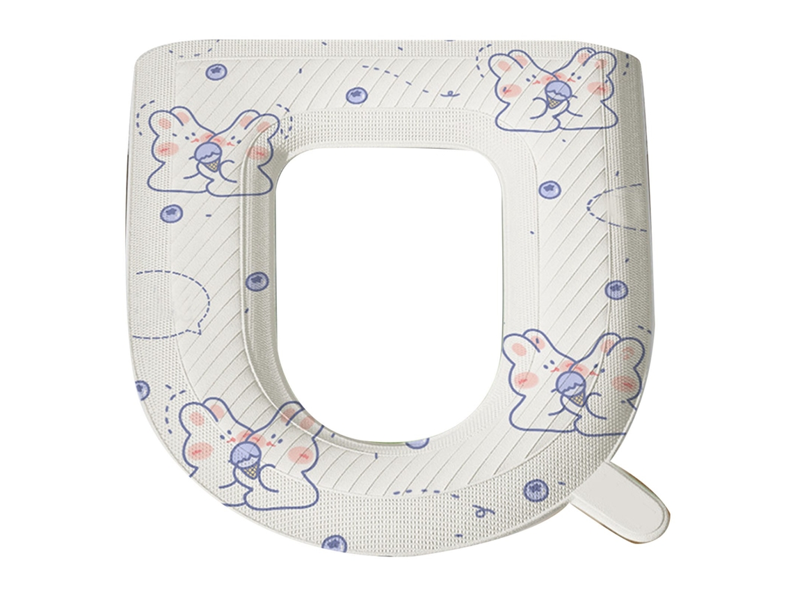Capa para assento de vaso sanitário Eva com design de desenho animado ajuste genérico anti sujeira S/MARCA