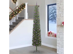 Vidaxl Árvore De Natal Artificial Verde 270 Cm Pvc E Aço E Plástico