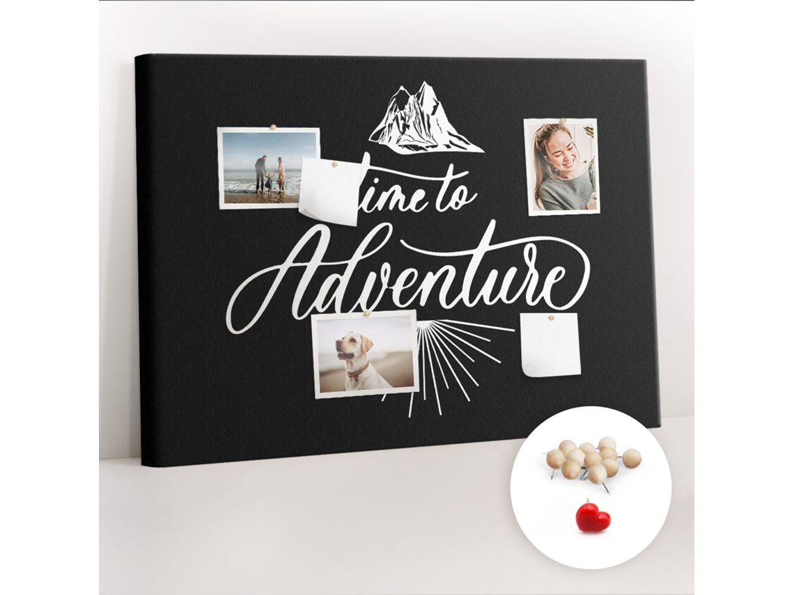 Painel De Cortiça Para Parede Citação De Viagem Para O Quarto Das Crianças Espelharte (100x70 Cm)