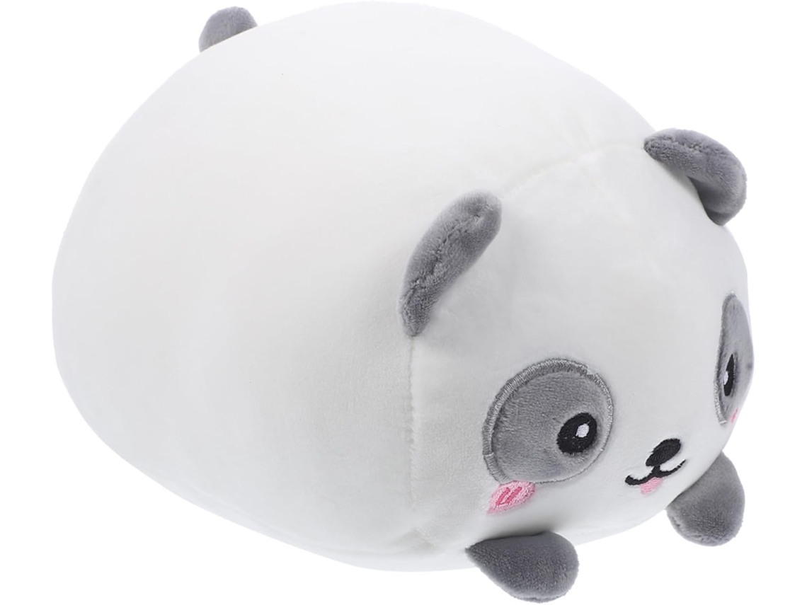 Almofada De Panda Pelúcia Branca Algodão Macio, Adorável.