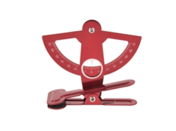 Transferidor de Superfície do Leme em Metal Vermelho, Medidor de Ângulo do Leme para Aeromodelismo. MDUG