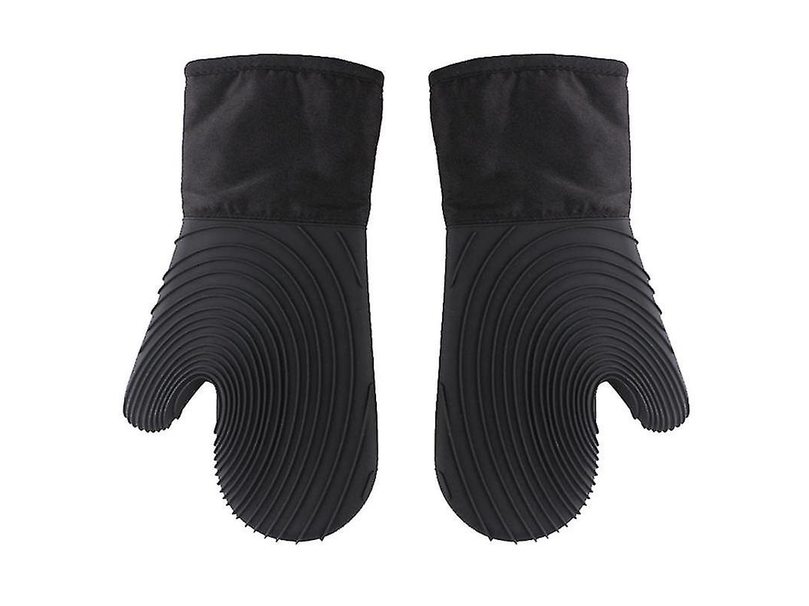 Luvas De Silicone Resistentes Ao Calor Para Assar, Luvas Impermeáveis ​​para Grelhar, Pretas Para Cozinha Aquaforge
