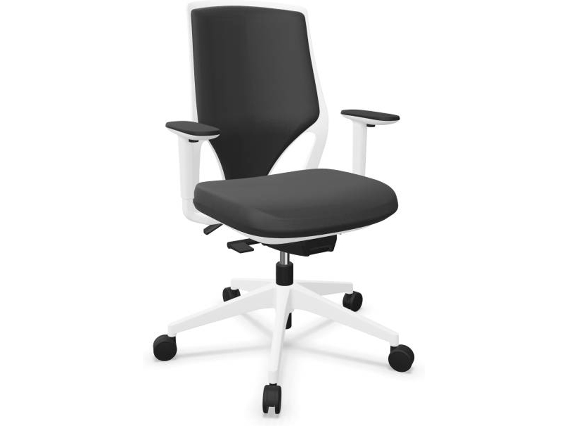 Cadeira de Escritório Operativa ACTIU Efit Serie 10 Preto e Branco (Braços reguláveis - Tecido)