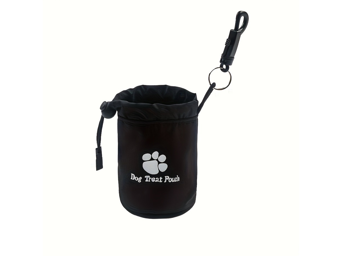 Saco para Guloseimas Cães com Fecho de Clipe Portátil e Resistente em Poliéster Treino Animais de Estimação, Ergonômico, Uso Diário STELASPLEN