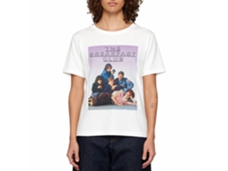 Rockinstone Breakfast Club Movie Outline Logo White Adult T-shirt Size:l