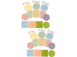 Conjunto de 12 peças para organização de ideias - Marcadores de texto, pastéis, bandejas ajustáveis, apagáveis e removíveis, com abas.