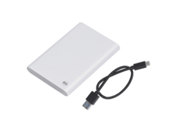 Caja Externa HDD 2.5 Polegadas Type C USB 3.1, Até 10Gbps, Ultra Fina, Portátil, 80GB, Prata