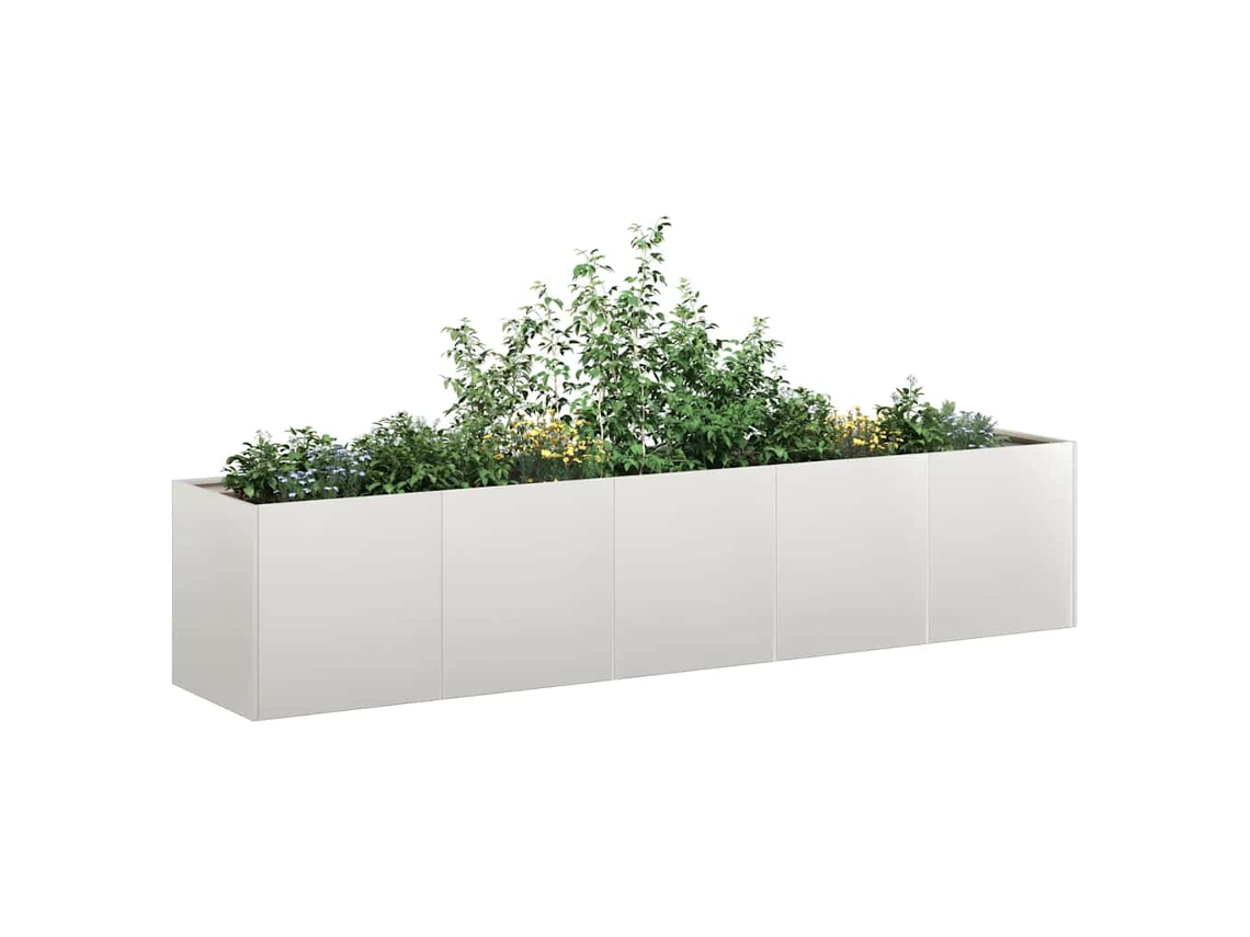 Vidaxl Plantador 200x40x40 Cm Aço Inoxidável
