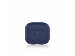 Capa Zruxe Para Apple Airpods 3 Silicone Azul Escuro (ultrafina 1,5 Mm, Led Visivel, Suporte Carregamento Sem Fios)