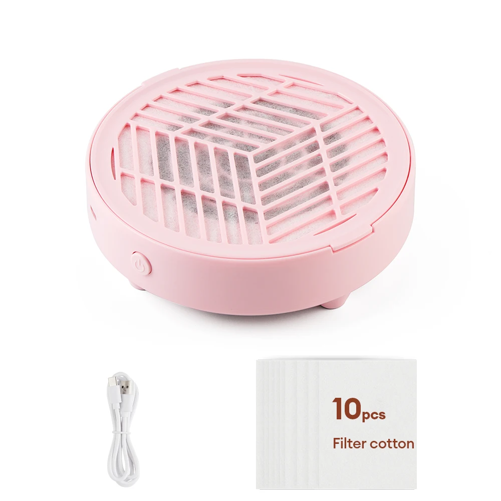 (rosa) Mini Aspirador De Unhas, Aspirador Específico Para Unhas Com Filtro.