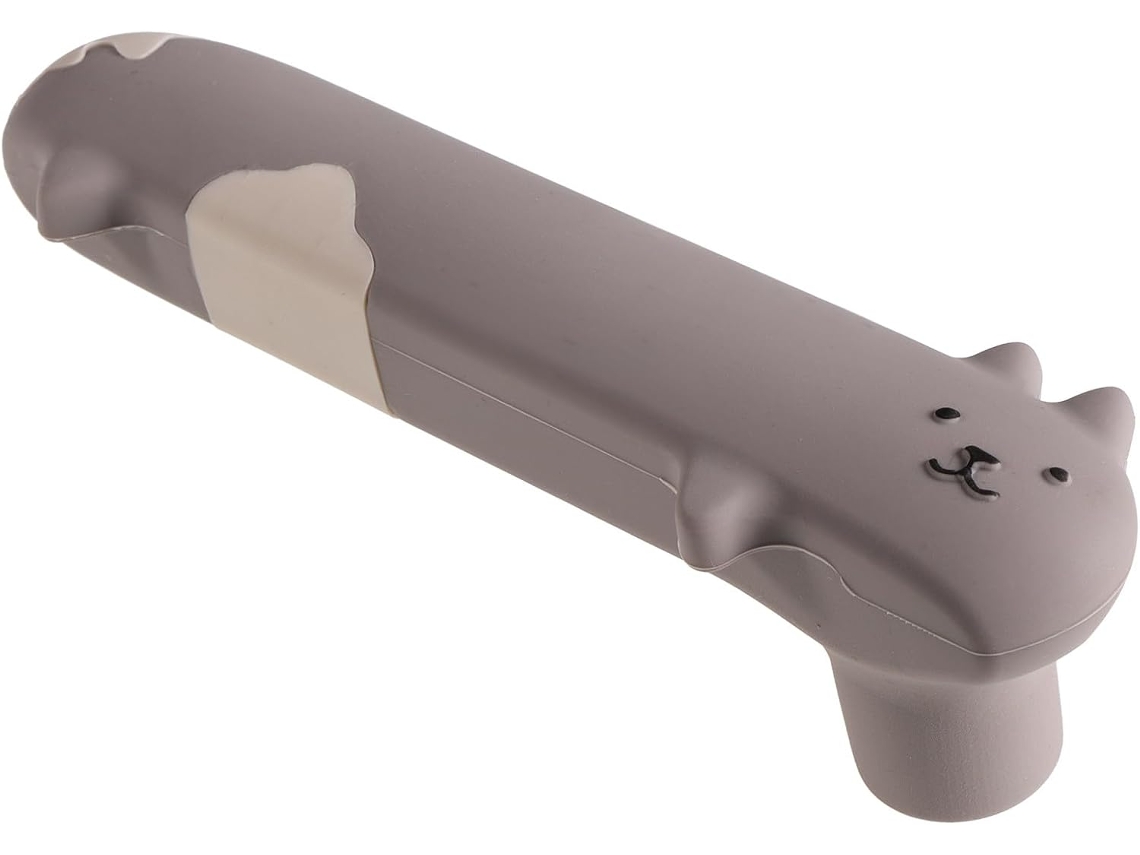 Capa Protetora De Silicone Para Maçaneta Porta, Resistente A Impactos, Nas Cores Roxo E Cinza