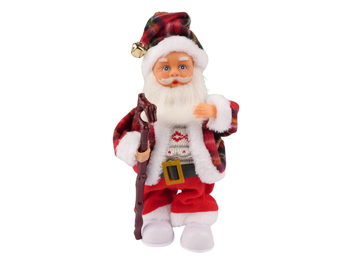 Boneco De Natal Pai Cantor Elétrico Com Luz
