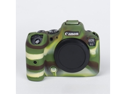 Capa Protetora De Silicone Antirriscos Para Canon Eos R6/r6 Mark Ii Camuflagem Digitallab