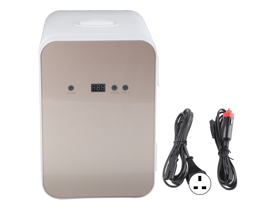Refrigerador e congelador portátil digital 8l, com funções de arrefecimento e aquecimento