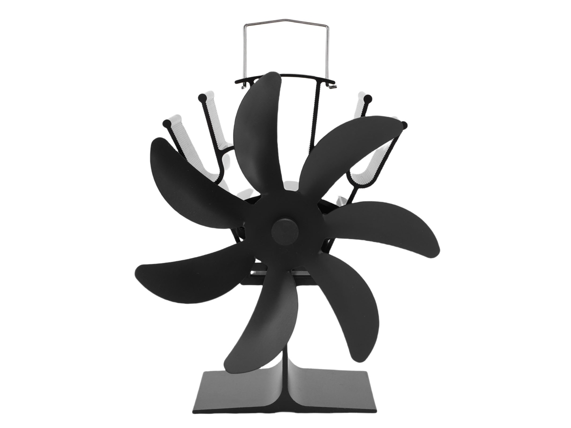 Ventilador Para Lareira De Pé (circulação De Calor De 7 Pás, Autoarranque A Altas Temperaturas)