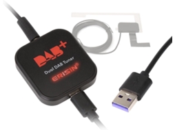 Erisin Receptor Dab+ Double Tuner Para Autoradio Android, Comutação Automática De Sinal, Plug Play, Caixa