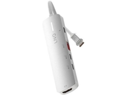 Adaptador Hub LINQ - LQ49051 (Outlet Caixa Aberta - 5 em 1 - Usb-C - Branco)