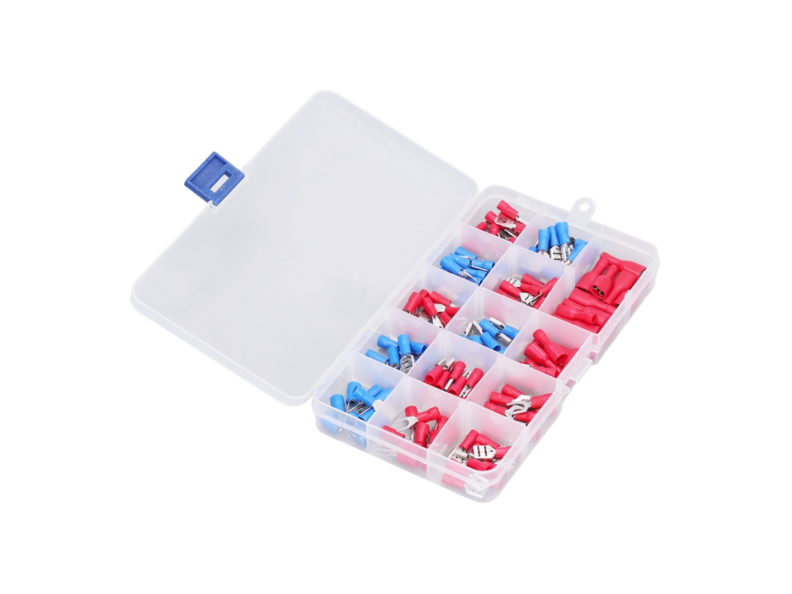 Conjunto De Conectores Terminais Laxiscreed Isolados Com Macho E Fêmea Para Ligações Seguras