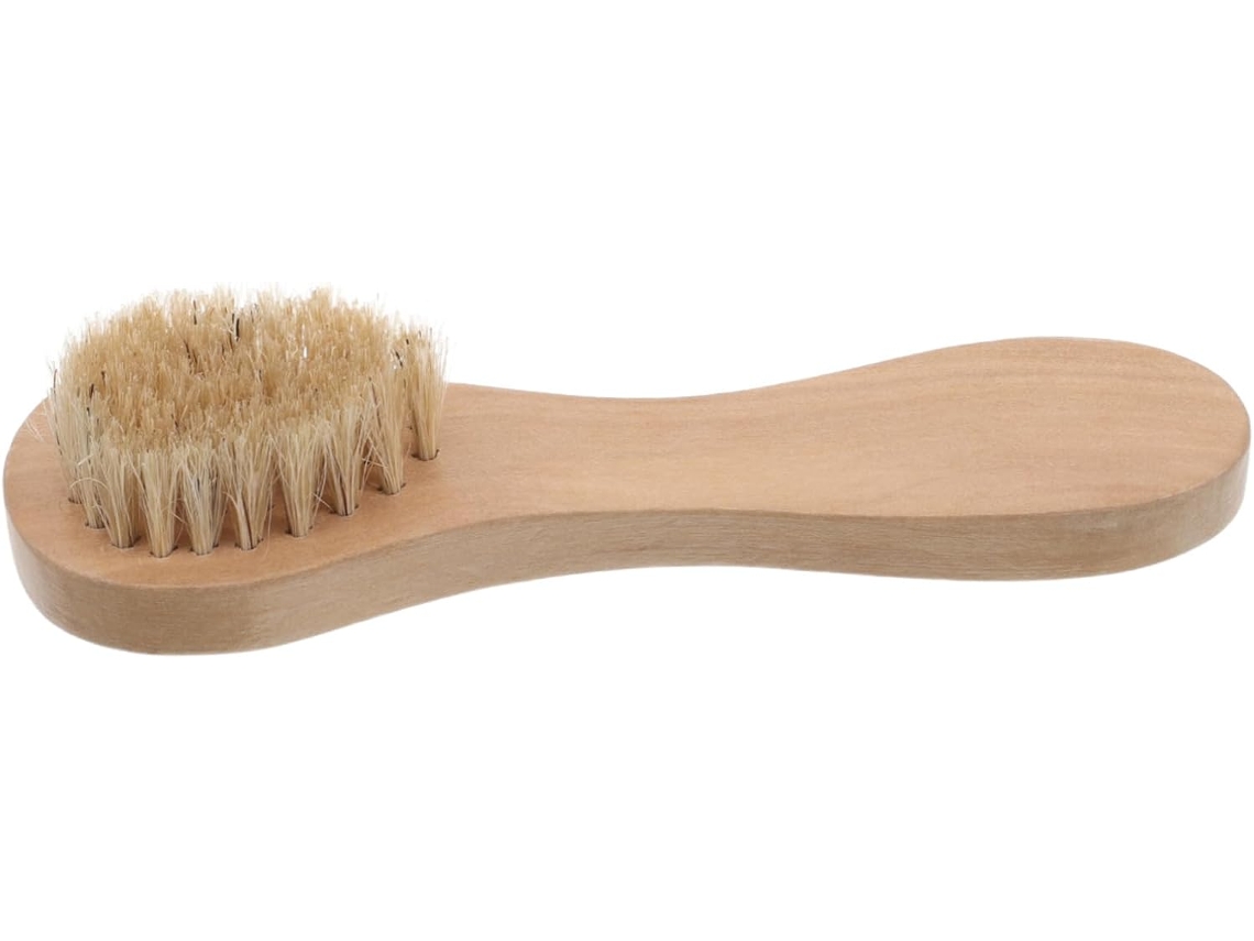 Escova De Limpeza Suave Para Rosto E Corpo, Escova De Limpeza Esfoliante Madeira