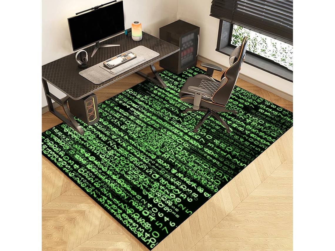 Tapete Cadeira Gamer Protetor Escritório Antiderrapante 90 X 120 Cm Piso Laminado Parquet