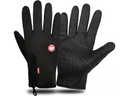 Luvas Tech Fleece Pretas Tamanho P Oem