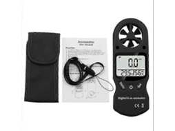 Mini Anemômetro, Termômetro E Higrômetro Portáteis, Com Visor Digital Lcd. Nostalgia88