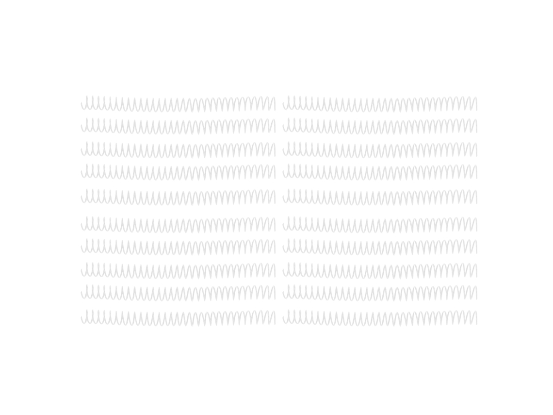 20 Espirais de Ligação Plástica 19mm 30 Buracos para Cadernos A4 A5 Transparentes